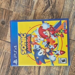 Sonic Mania Playstation 4 PS4 Games, Scratch Free, Like New, Opened Never Played